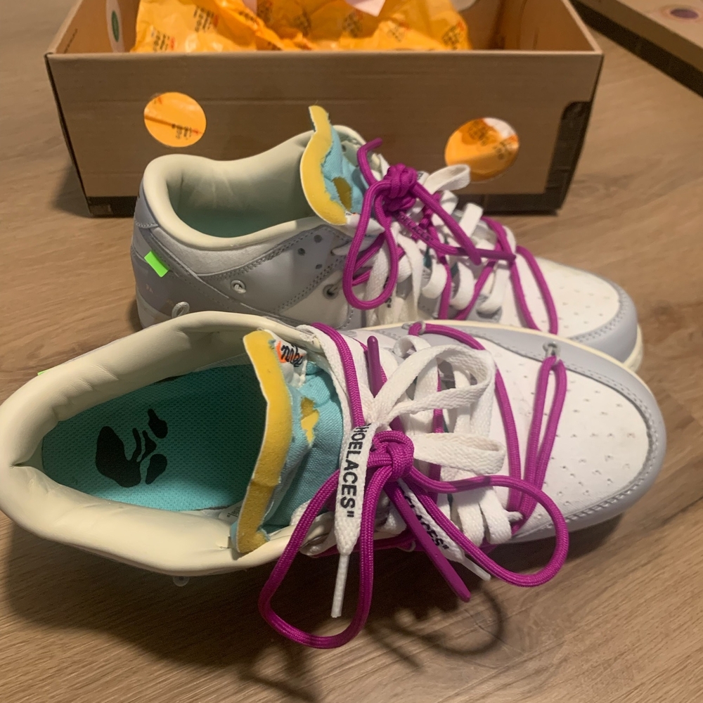 Off-White Kids' Sneakers in White and Pink